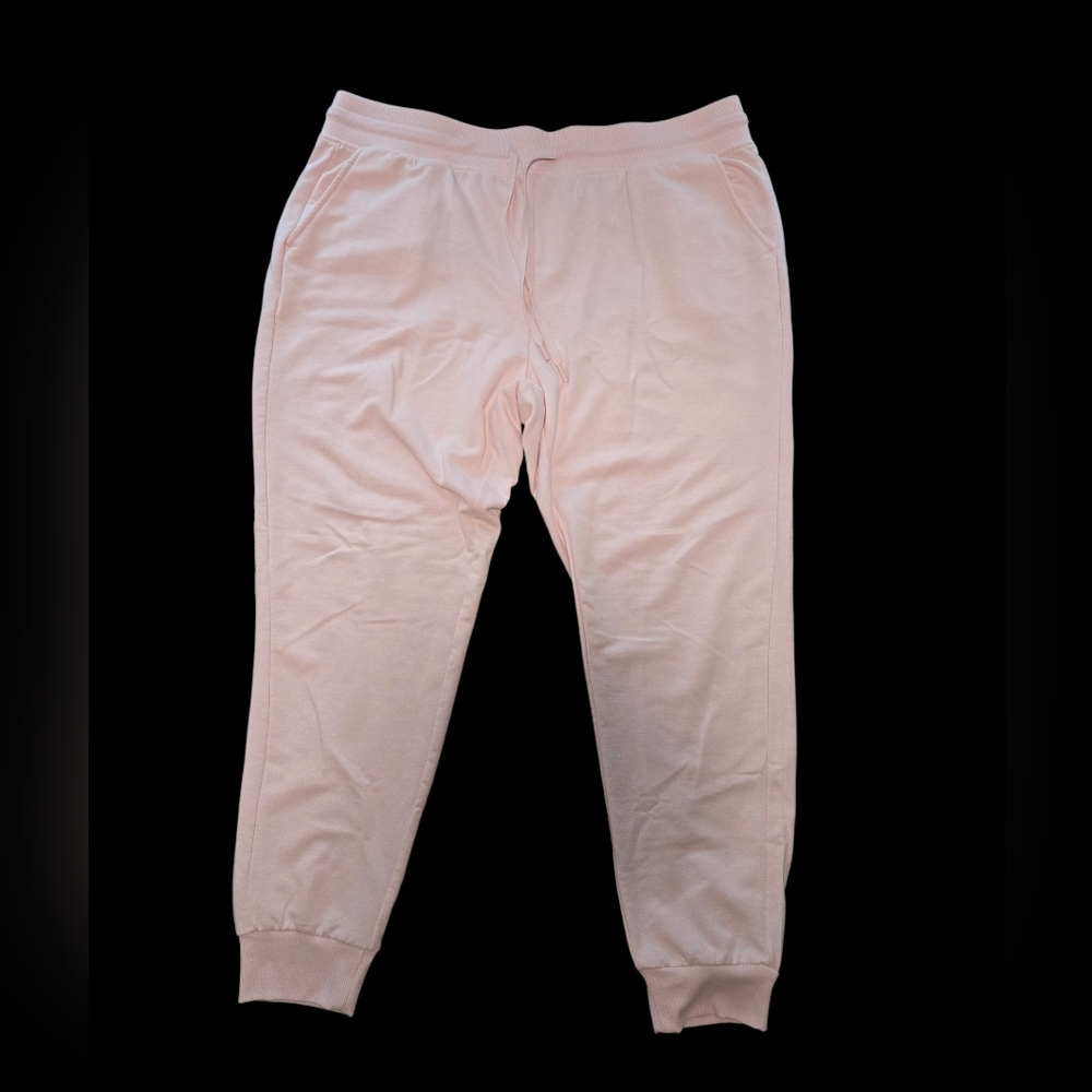 Yogalicious Lux Light Pink Jogger Pants, Size 1X, Gym, Activewear